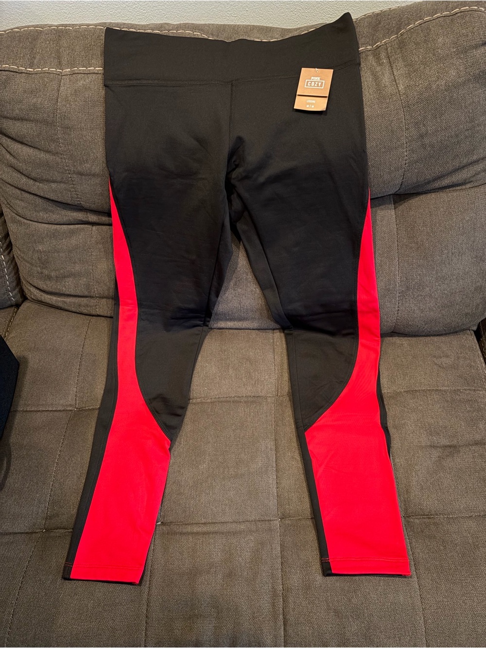 Women’s Pink By VS Black and Red Athletic Leggings